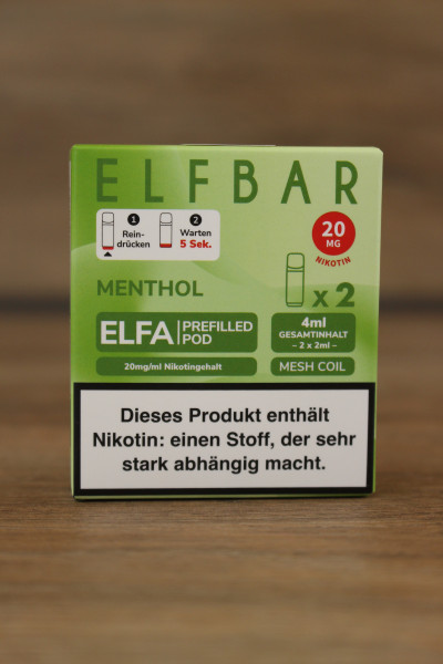 Elfbar ELFA CP Prefilled POD (2stk) - Menthol 20mg