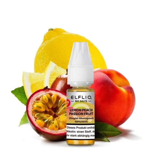 Elfbar Elfliq Lemon Peach Passionfruit 10ml - mit 20mg Nikotin