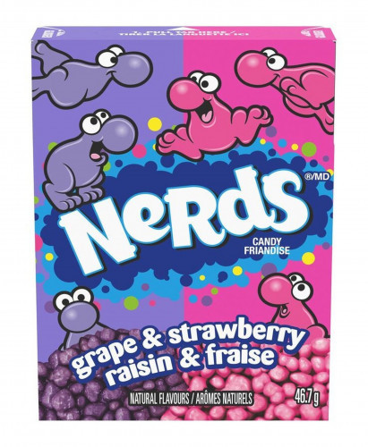 Wonka Nerds Grape & Strawberry 46,7g