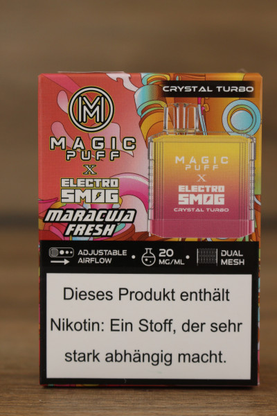 MAGIC PUFF X Electro Smog Crystal Turbo Maracuja Fresh 600 Puffs