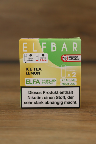 Elfbar ELFA CP Prefilled POD (2stk) - Ice Tea Lemon 20mg