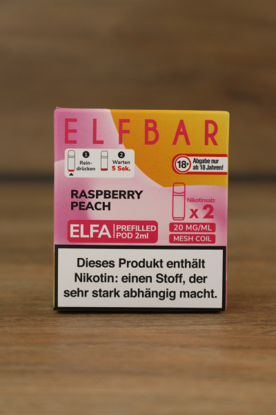 Elfbar ELFA CP Prefilled POD (2stk) - Raspberry Peach 20mg