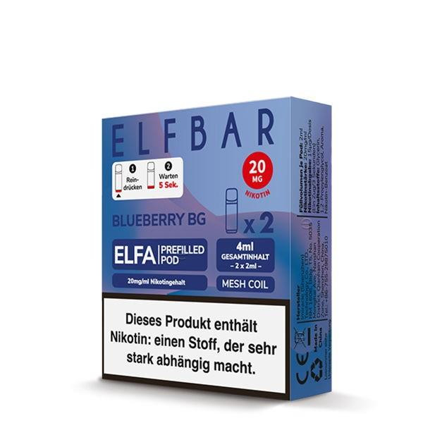 Elfbar ELFA CP Prefilled POD (2stk) - Blueberry BG 20mg