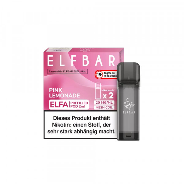 Elfbar ELFA CP Prefilled POD (2stk) - Pink Lemonade 20mg