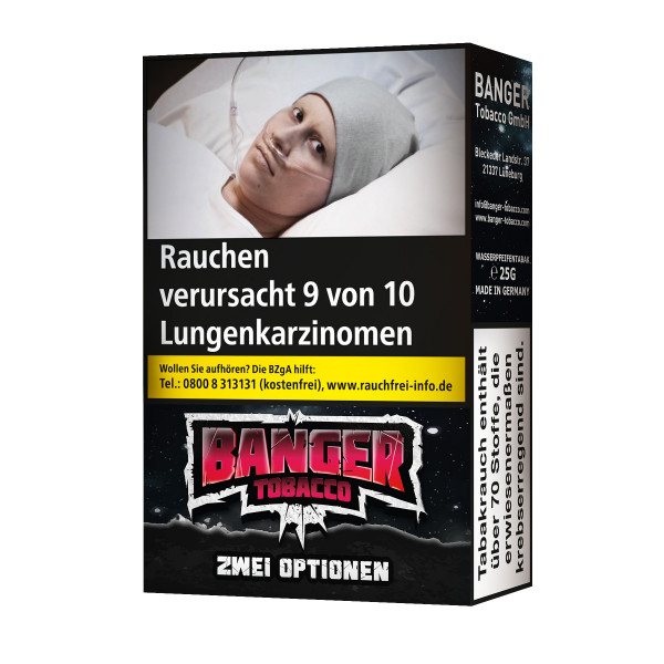 Banger Tobacco Zwei Optionen 25 g