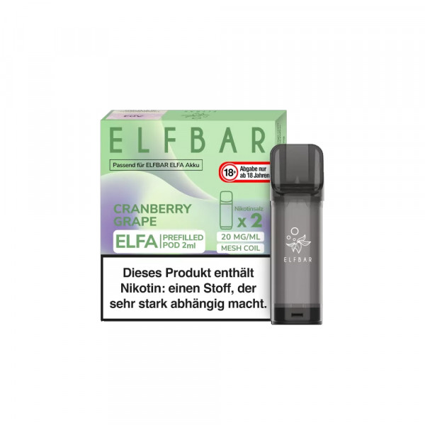 Elfbar ELFA CP Prefilled POD (2stk) - Cranberry Grape 20mg
