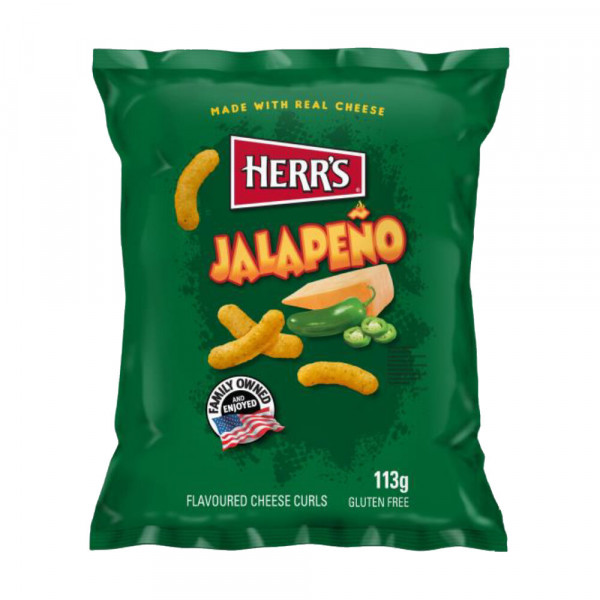 Herr's Jalapeno Cheese Curls 113g