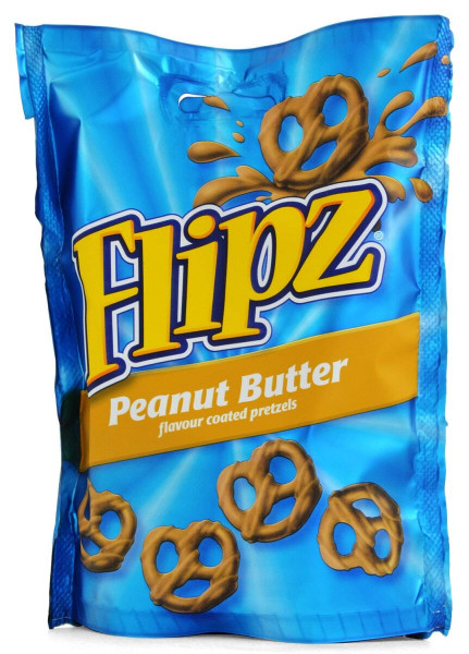 Flips Peanut Butter Flavour Coated Pretzels 90g