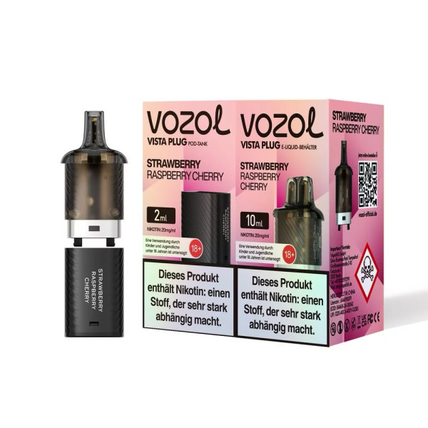 Vozol Ersatzpot 15000 Züge Strawberry Raspberry Cherry