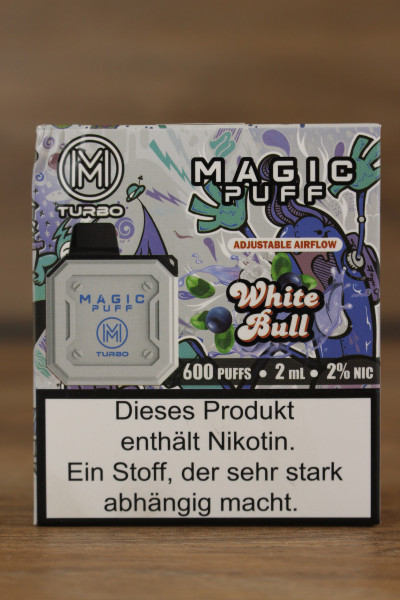 MAGIC PUFF Turbo White Bull 800 Puffs