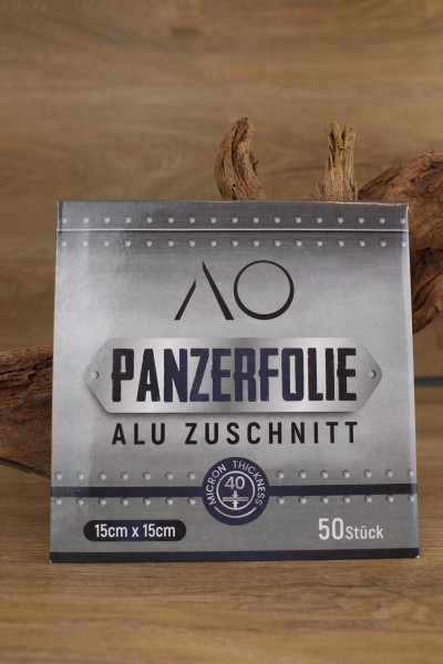 AO Hookah Panzer Alufolie Quadratisch 15x15cm 50Stück
