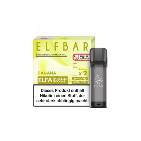 Elfbar ELFA CP Prefilled POD (2stk) - Banana 20mg