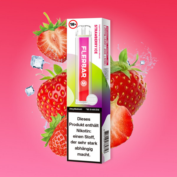 Flerbar Strawberry Ice 600 Puffs