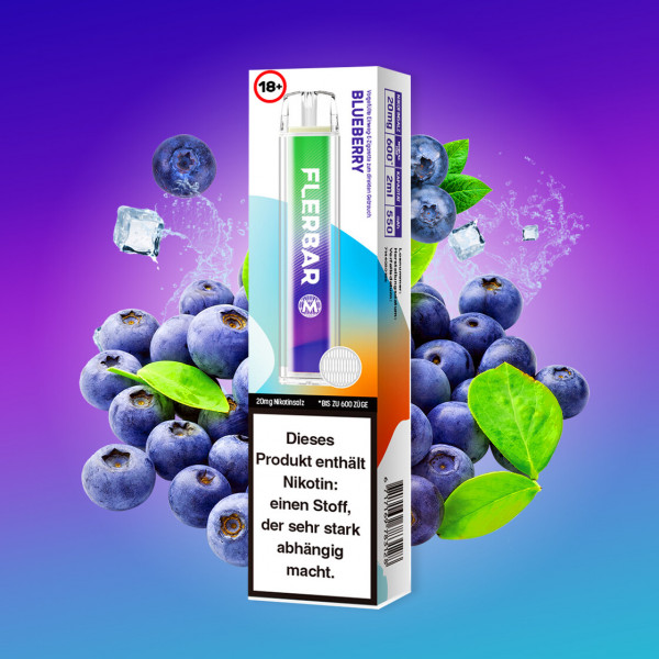 Flerbar Bluberry 600 Puffs