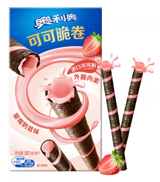 Oreo Cocoa Crisp Roll Strawberry Shake 50g