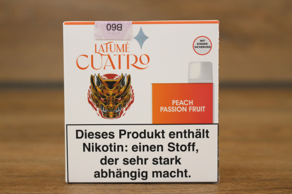 LaFume Cuatro Peach Passion Fruit 600 Puffs