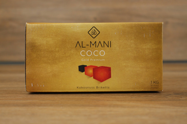 Al-Mani Coco Gold Premium Naturkohle 27mm 1KG