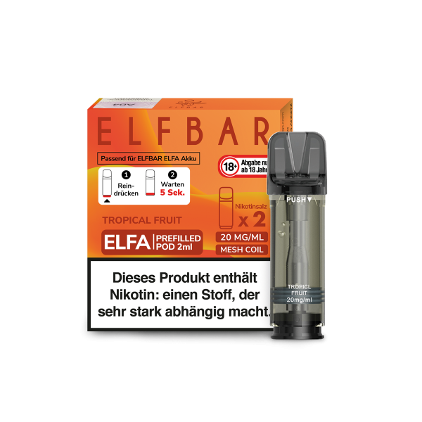 Elfbar ELFA CP Prefilled POD (2stk) - Tropical Fruit 20mg