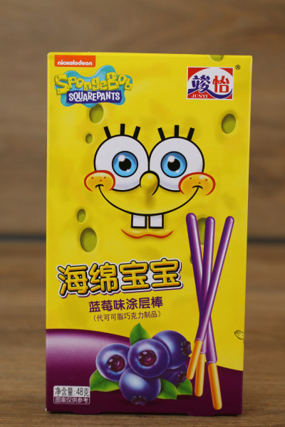 SpongeBob SquarePants Coated Stick - Blueberry 48g