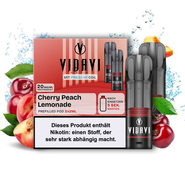 Vidavi CP Prefilled POD (2stk) - Cherry Peach Lemonade 20mg