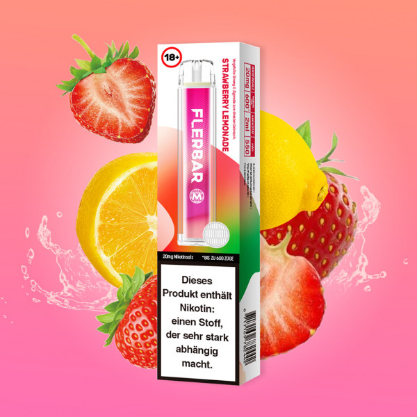 Flerbar Strawberry Lemonade 600 Puffs