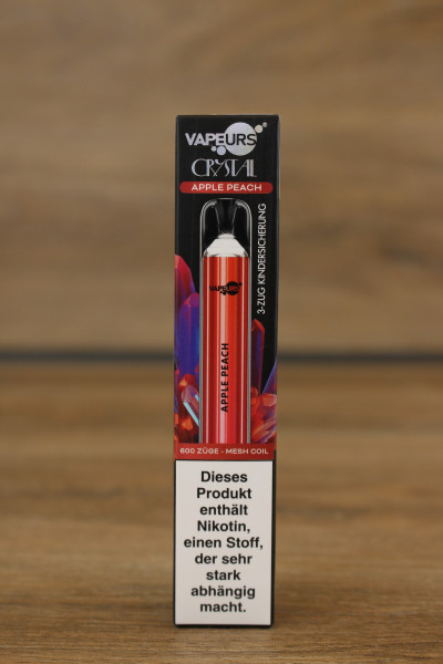 VAPEURS Crystal Apple Peach 600 Puffs