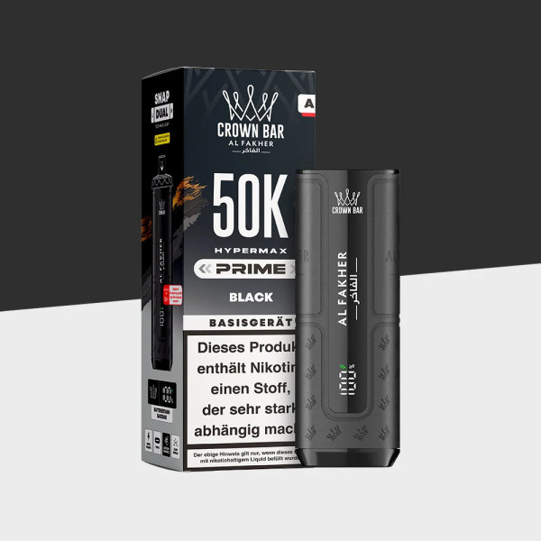 Crown Bar Al Fakher 50K Hypermai Prime Black - Basisgerät