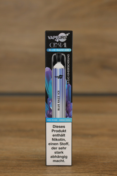 VAPEURS Crystal Blue Razz Ice 600 Puffs