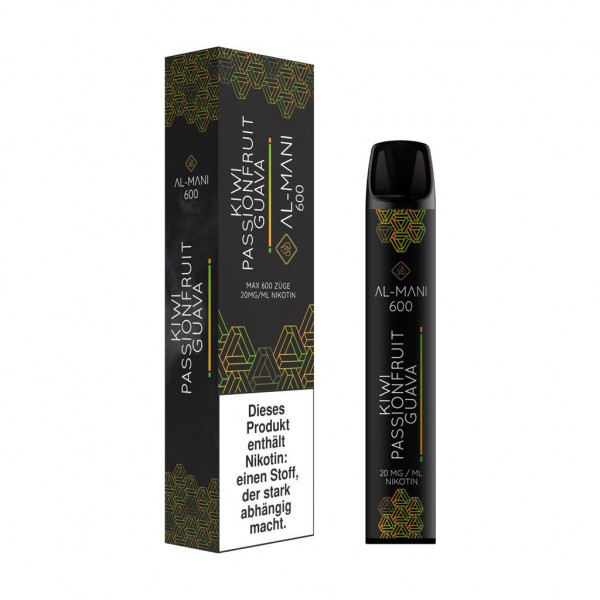 Al Mani Vape Kiwi Passionfruit Guave 600 Puffs