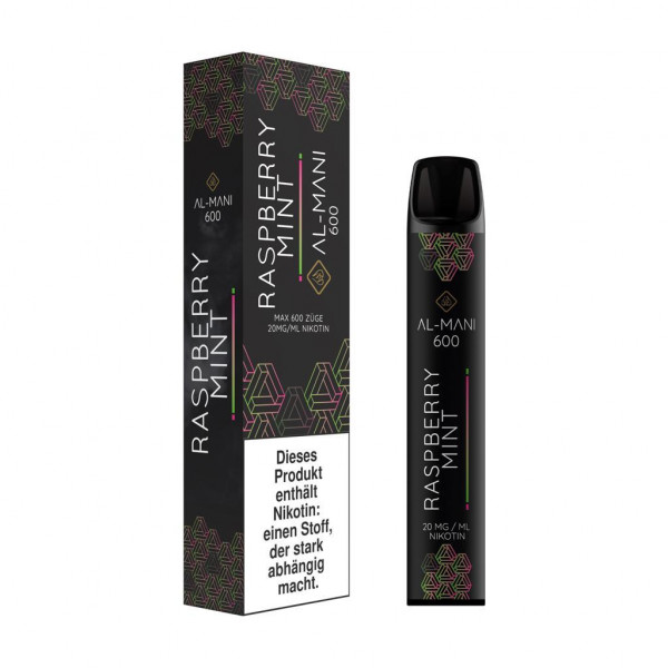 Al Mani Vape Raspberry Mint 600 Puffs