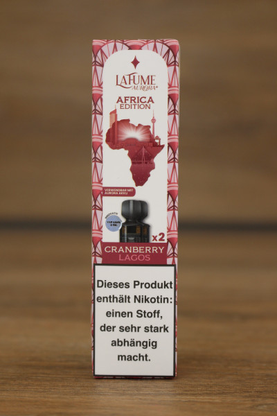 Laufe Aurora Prefilled POD (2stk) - Africa Edition Cranberry Lagos 20mg