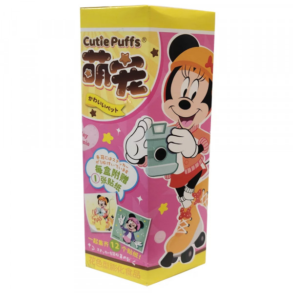 Ajitenka Cutie Puffs Disney Hey Minnie Schuko Plätzchen 22g