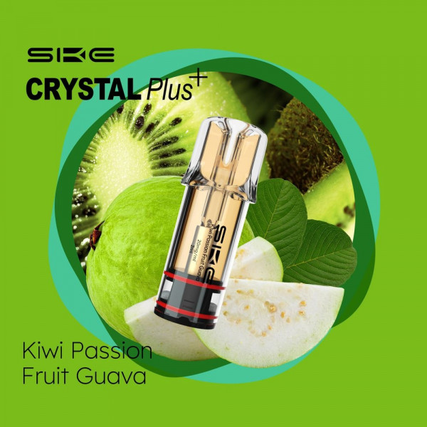 SKE Crystal Plus Prefilled POD (2stk) - Kiwi Passion Fruit Guave 20mg