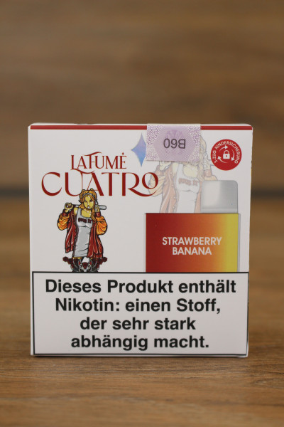 LaFume Cuatro Strawberry Banana 600 Puffs