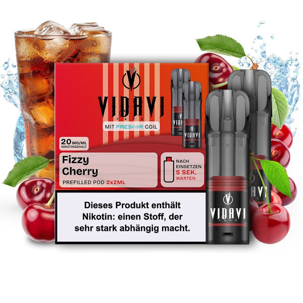 Vidavi CP Prefilled POD (2stk) - Fizzy Cherry 20mg