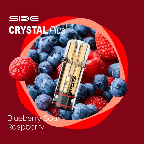 SKE Crystal Plus Prefilled POD (2stk) - Blueberry Sour Raspberry 20mg