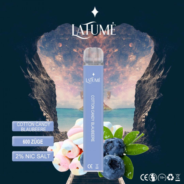 LaFume 600 Cotton Candy Blaubeere