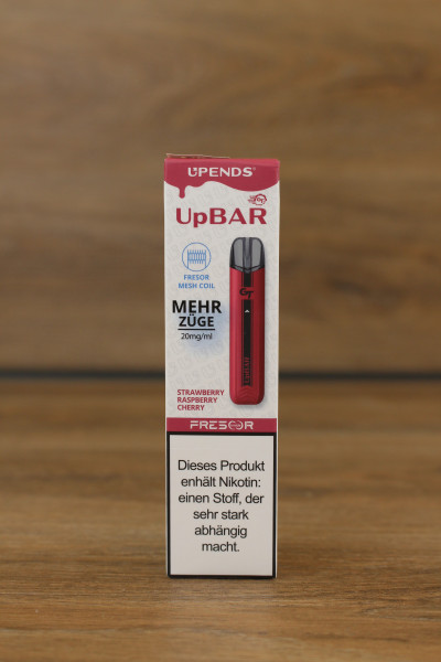 UpBAR GT Strawberry Raspberry Cherry 600 Puffs