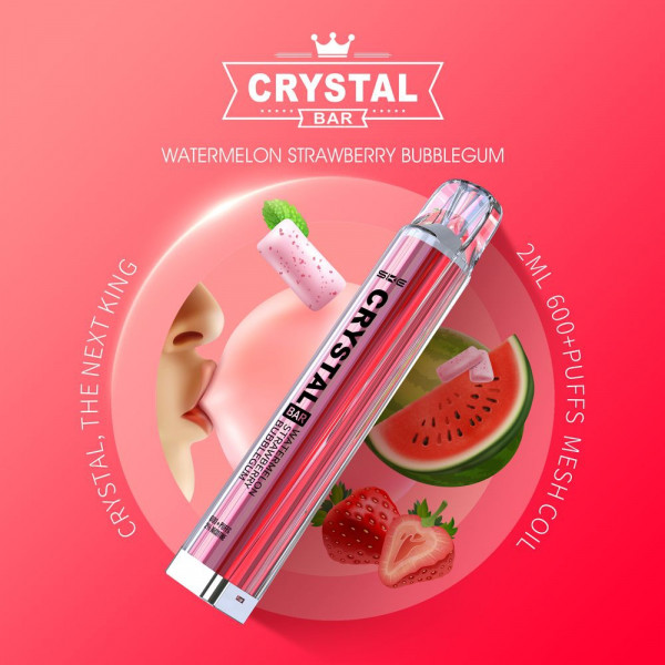 SKE Crystal Bar Watermelon Strawberry Bubblegum 600 Puffs