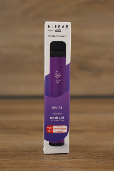 Elfbar 600 Grape Nikotinfrei