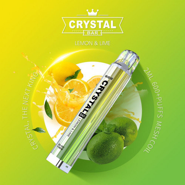 SKE Crystal Bar Lemon & Lime 600 Puffs