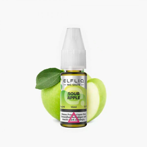 Elfbar Elfliq Sour Apple 10ml - mit 10mg Nikotin