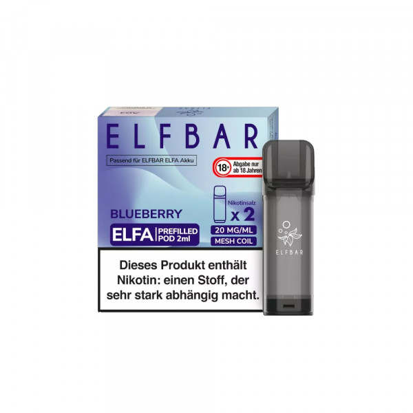 Elfbar ELFA CP Prefilled POD (2stk) - Blueberry 20mg