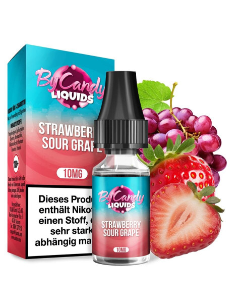 By Candy Strawberry Sour Grape 10ml - mit 10mg Nikotin