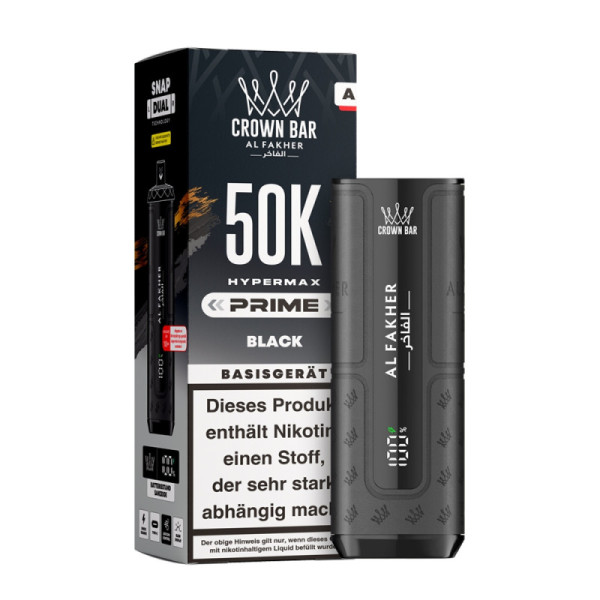 Crown Bar Al Fakher 50K Hypermai Prime Black - Basisgerät