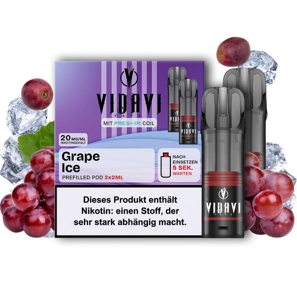 Vidavi CP Prefilled POD (2stk) - Grape Ice 20mg