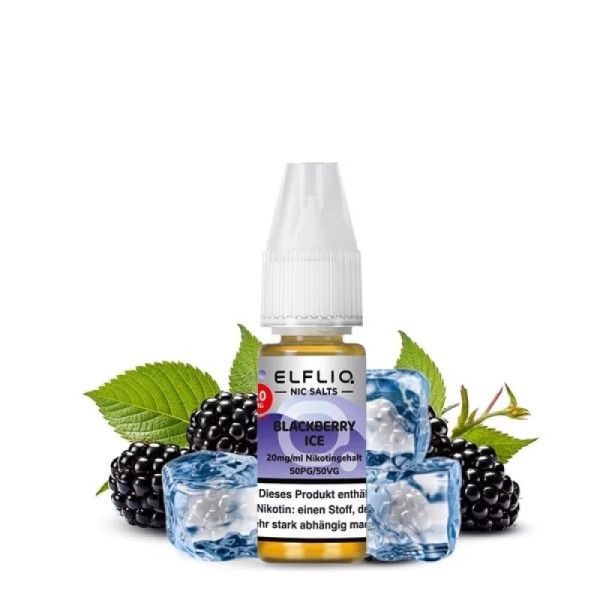 Elfbar Elfliq Blackberry Ice 10ml - mit 20mg Nikotin
